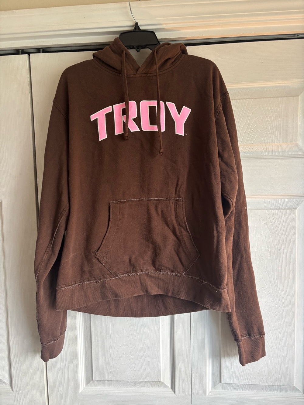Brown and Pink Vintage Troy Hoodie
